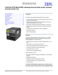 InfoPrint 6700 Model M40 midrange thermal label printer extends