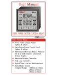 User Manual APFC Relay Cat No. 93 PFC