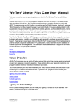 WinTen² Shelter Plus Care User Manual