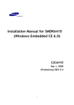 Installation Manual for SMDK6410 (Windows