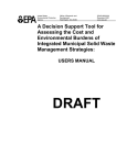 Decision Support Tool Manual - Municipal Solid Waste Decision