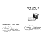 HDB-DOS User Manual (Cloud-9) - TRS