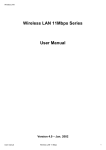 6. Technical specifications of Wireless LAN