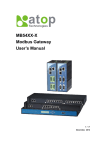 MB54XX-X Modbus Gateway User`s Manual