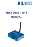 HWg-Ares 12 MANUAL: GSM/GPRS thermometer