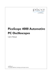 PicoScope 4000 Series Automotive Oscilloscope User`s Manual