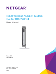 N300 Wireless ADSL2+ Modem Router DGN2200v4
