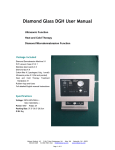 Diamond Glass DGH User Manual - Midwest Medical