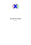 The LXR User`s Manual