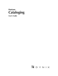 Cataloging Guide