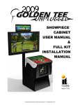 Golden Tee Unplugged 2009 Manual (PDF 4.21 MB)