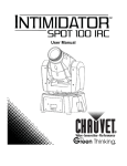 Intimidator™ Spot 100 IRC User Manual