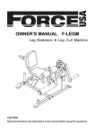 F-LEGM Assembly Manual - Australian Fitness Supplies