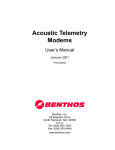 Benthos acoustic modem manual