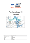 Panel saw Model DS User manual