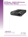 Product User Manual - Janus Remote Communications