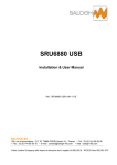 User manual SRU 6880 - Balogh technical center