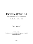 Purchase Orders 6.0