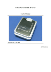 Solar Bluetooth GPS Receiver User`s Manual