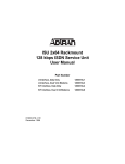 ISU 2x64 Rackmount User Manual