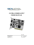 ULTRA COMM+I.PCI USER MANUAL