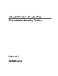 Groundwater Modeling System GMS v3.0 TUTORIALS