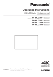 Panasonic LQ70-Series Operating Instructions