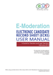 (eCRS) user manual
