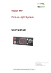 mipick MP Pick-to-Light System User Manual