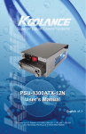 PSU-1300ATX-12N User`s Manual PSU-1300ATX
