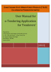 User Manual For Tenderers - Chhattisgarh State Minor Forest Produce