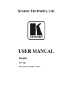 USER MANUAL - Compagnie Events