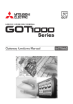 GOT1000 Series Gateway Functions Manual for