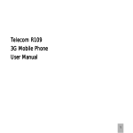 Telecom R109 elecom R109 3G Mobile Phone User Manual