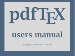 the pdfTeX users manual