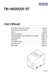 User`s Manual - Epson America, Inc.