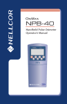 Nellcor NPB-40 Handheld Pulse Oximeter User Manual
