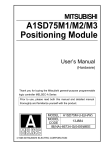 A1SD75M1/M2/M3 Positioning Module User`s Manual