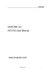 HUACAM, Inc. HCV703 User Manual www.huacam.com