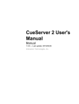 CueServer 2 User`s Manual