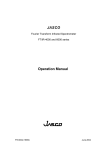 Jasco FTIR 4000 and 6000 series Operations Manual
