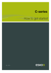 C-series How to get started - Product Documentation