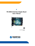 PCI-DIO16 Interface Adapter Board User`s Manual