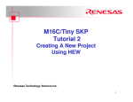 M16C/Tiny SKP Tutorial 2