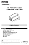 HD TVI 1080P ICR OSD License Plate Bullet Camera USER MANUAL
