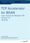 TCP Accelerator for BGAN