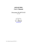 SE30 IP PBX User`s Manual - Zed-3