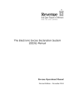 The Electronic Excise Declaration System (EEDS) Manual