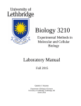 Biology 3210 - U of L Personal Web Sites