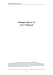 WeatherFlash V1.0 User`s Manual